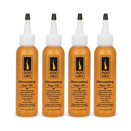 Doo Gro Stimulating Growth Oil, 4.5 fl oz (Pack of 4) - Moisturizes dry scalp, Lightweight, non-greasy formula for daily use