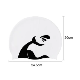 Extra Large Swim Cap with Ear Protection for Women Men,Silicone Waterproof Bathing Cap Unisex Adults Comfortable Swimming Hat for Long Hair Braids Dreadlocks Weaves Hair