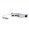 USB 3.0 to Ethernet Adapter 4 in 1 Multiport Multifunction