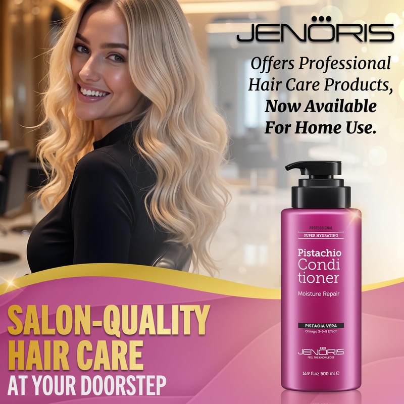 Jenoris Pistachio Conditioner for Coloured and Dry Hair 500 ml