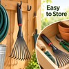 Small Steel Garden Rake for Planting – Compact Hand Gardening