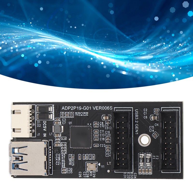 USB3.2 GEN1 Adapter Card 5Gbps Transmission Stable Widely Compatible 19PIN