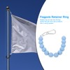 PATIKIL Flagpole Retainer Ring Flag Pole Accessories, 2 Pcs Flag