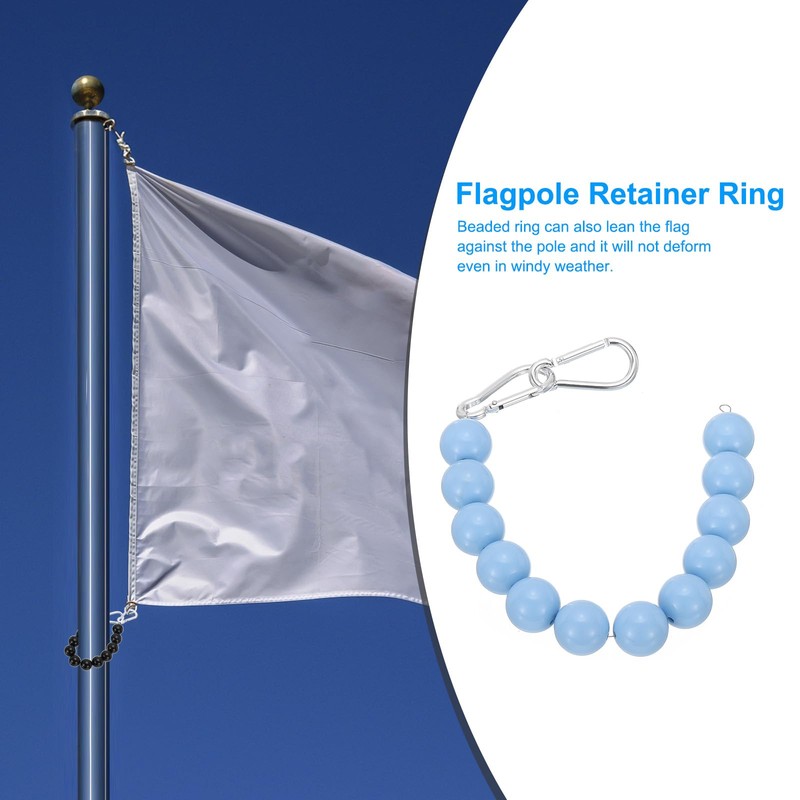 PATIKIL Flagpole Retainer Ring Flag Pole Accessories, 2 Pcs Flag
