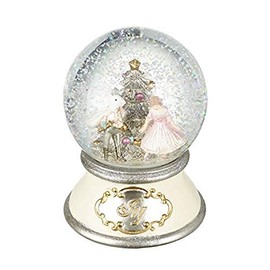 Heaven Sends Hand Painted Resin NUTCRACKER BALLET Waterball/Snow Globe - Clara and Mouse King