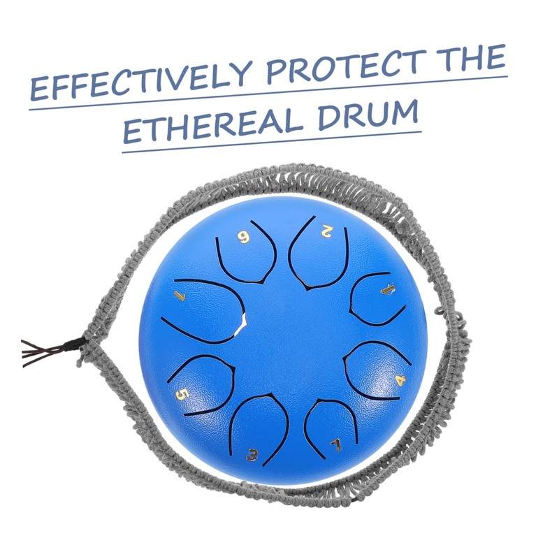 Kisangel Steel Tongue Drum Protector Cotton Rope Cover for Ethereal