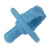 Nuby 3D Sili Soother Pacifiers Blue Spaceship Gray Mustache BPA