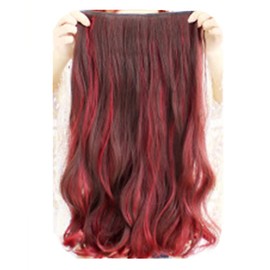 Feibin Hair Extension, Graduated Color, Neckline Wig, Long, One-touch Extension, Curly Hair Extension, Recitals, Hair & Makeup, Dance, School Trips, Fluffy, Easy Installation, Good Texture, Natural,