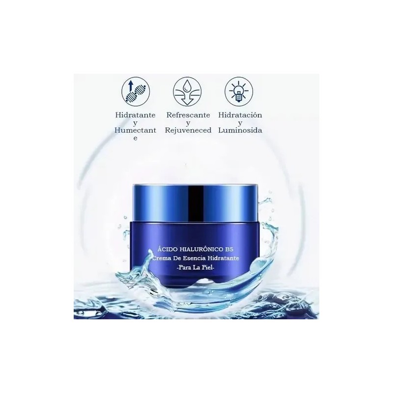Kit De Serum Y Crema Facial Ácido Hialurónico Hidratante