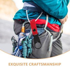 BESPORTBLE Pack of 4 Portable Water Bottle Holder Carabiner Clip for Outdoor Hiking Camping Travel Nylon Belt Bottle Holder for Belt or Backpack