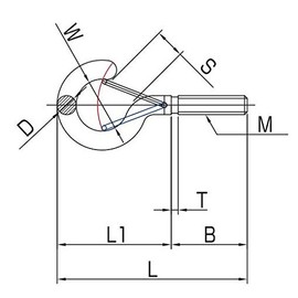 Himejiya QFB-8 Q Hook Bolt