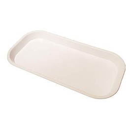 Small Thin White Plastic Catering Tray - KB7 (305mm L x 152mm W x 22mm D)