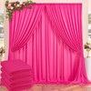 20ftx10ft Wrinkle Free Fuchsia Backdrop Curtains for Parties, Thick Polyester
