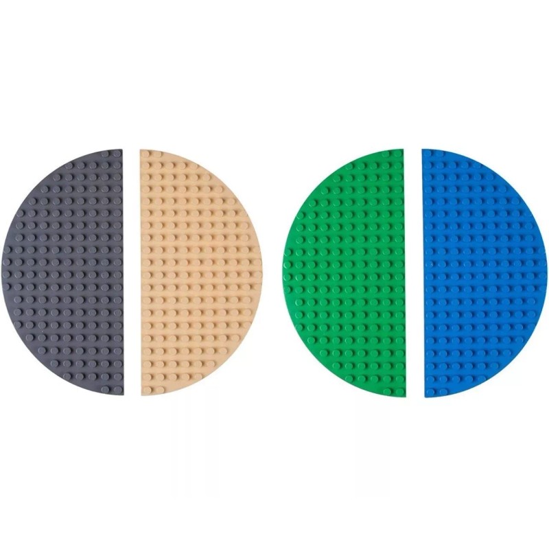 big briks STRICTLY BRIKS 12.5" STACKABLE HALF CIRCLES 4 PACK