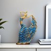 XINDAM Elegant Peacock Art Figurine Dancer Statue Decorative Home &