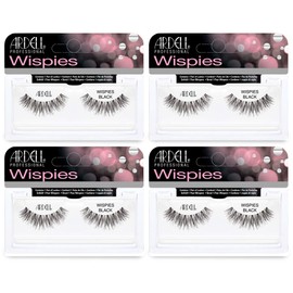 Ardell False Eyelashes Wispies Black (4 Pack)