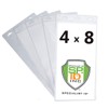 Bulk 50 Pack - Extra Large 4" X 8" Clear