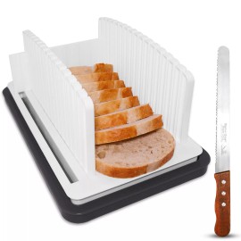 SliceElite Bread Slicer Guide With Bonus Bread Knife