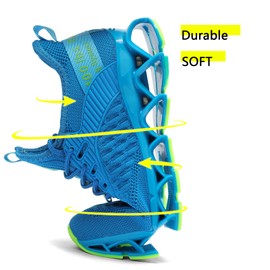 Vooncosir Tenis de correr para mujer, cómodos, a la moda, antideslizantes, para trabajo, tenis, caminar, deportes, 7-azul, 6 US