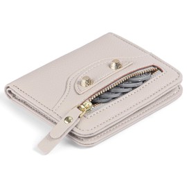 LEEXTON Small Womens Wallet Leather RFID Blocking Mini Compact Bifold Pocket Pocket Wallet Ladies Card Holder with Zipper Coin Pocket