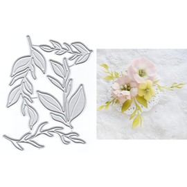 XMZZMX Four Leaves Metal Cutting Dies for Card Making, Paper Embossing Die Cuts Kit Templates Supplies, Photo Frame Album DIY Scrapbooking Stencils Sets