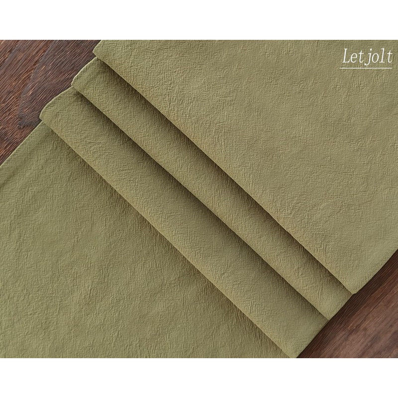 Letjolt Olive Green Table Runner 72 Inches Rustic Farmhouse Table