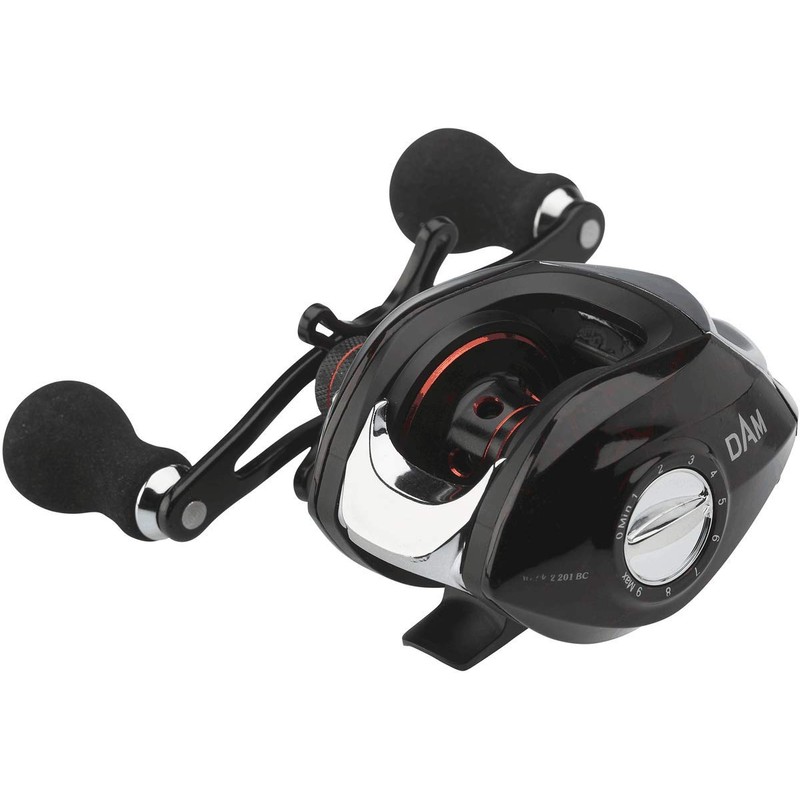 DAM Quick 2, Fishing Reel, Low Profile Baitcast Reels, Allround