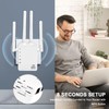 WiFi Extender Signal Booster, 5G WiFi Booster with 1200Mbps Dual