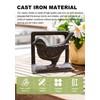 Zestify Exquisite Vintage Cast Iron Napkin Holder With Playful Standing