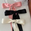 CASOLVX 3Pcs Hair Ribbon Bow Clips Tassel Hair Ribbons Hair