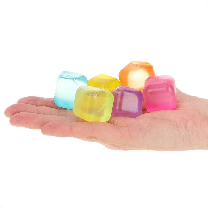 com-four® 30 x Reusable Ice Cubes in Great Colours Party