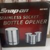 Snap-On Tools Bottle Opener Stainless Socket Bottle Opener SSX14P3 Novelty