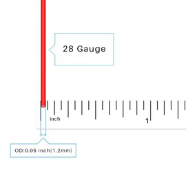 BNTECHGO 28 Gauge Silicone Wire 10 ft red and 10 ft Black Flexible 28 AWG Stranded Tinned Copper Wire