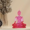 BUDDHO Buddha overcoming Temptations Buddha Statue 4" H. Poly Resin