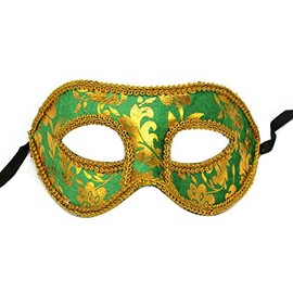 AZYOUNG Mens Black White Blue Colored Half Face Masquerade Party Mask