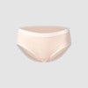 JAJU [JAJU] Women Modal Rib Hip Hugger Panties 3-Pack_Beige
