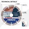 HERZO Set of 3 Diamond Cutting Discs 125 x 22.23