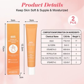 LOPHE Enthaarungscreme, 2X20g Haarentfernungscreme Sanfte beruhigende, Enthaarungscreme für Gesicht, Keine Hautirritationen, Hair Off Haarentferner Unisex