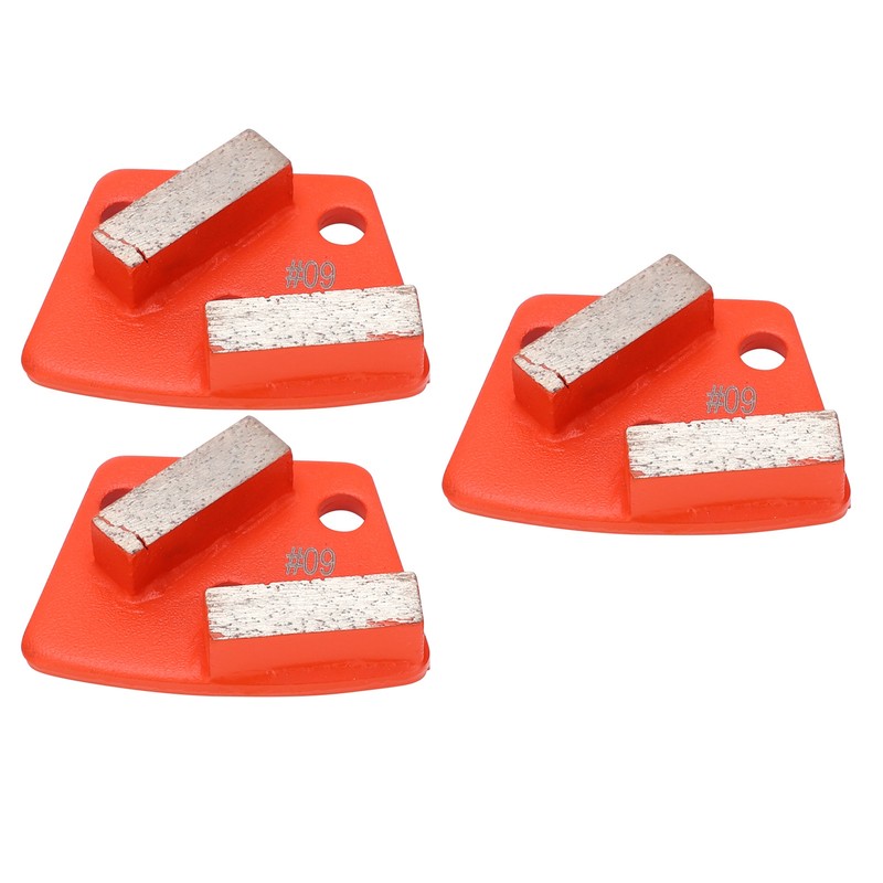 3Pcs Diamond Grinding Shoes Trapezoid Concrete Aggreesive Cutting 2 Long
