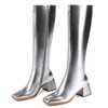 Abbleet Knee High Boots for Women 70s Boots with Chunky