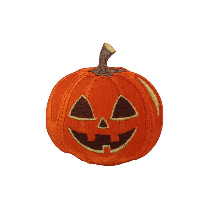Hollowen Pumpkin Logo Patch Iron On Sew On Embroidered Patch