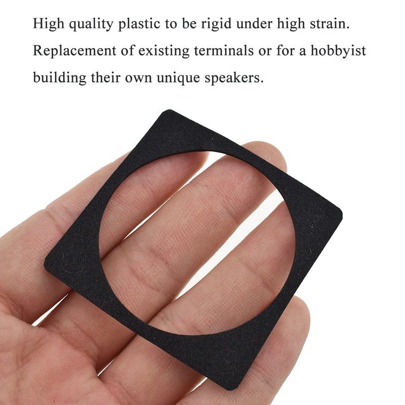 Hahiyo 56mm Diameter Square Speaker Box Terminal Cup Withstand Higher