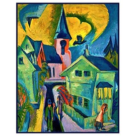 Orenco Originals Church Houses in K??nigstein Germany Ernst Ludwig Kirchner Counted Cross Stitch Pattern