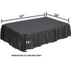 Crib Bed Skirt 28” x 52” with 14” Drop –