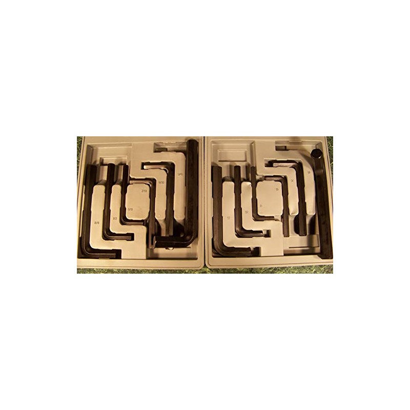 12pc CR-V Jumbo HEX Key Wrench Set SAE and Metric