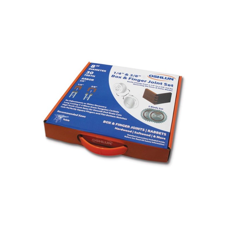 Oshlun SBJ-0830 8-Inch Box and Finger Joint Set