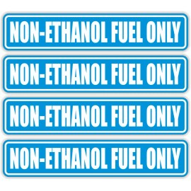 Unbranded/Generic (4) NON ETHANOL FUEL ONLY Vinyl Stickers ~ Gas Can Tank Decals Labels Gasoline