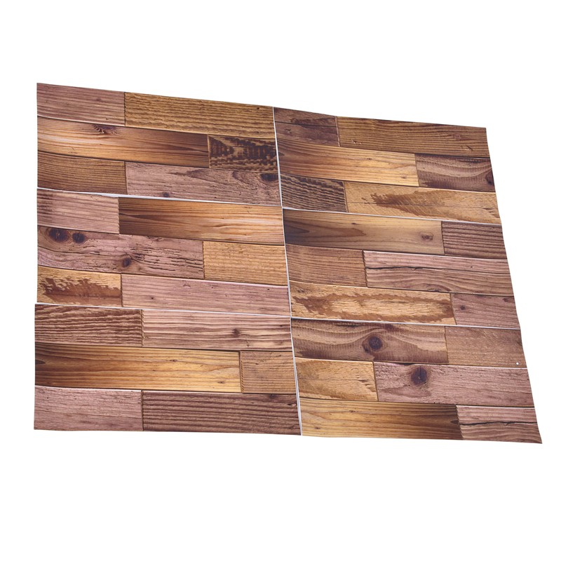 18PCS Wall Stickers Peel and Paste Wood Grain Furniture Refurbishment