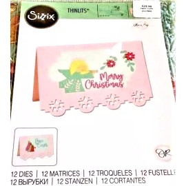 Sizzix Christmas Nativity & Angel Card Base Sizzix Thinlits Thin Metal Die Set 665710