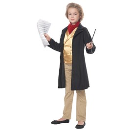 California Costumes Child Unisex Famous Composer/Beethoven Child Costume Black/Gold, Small
